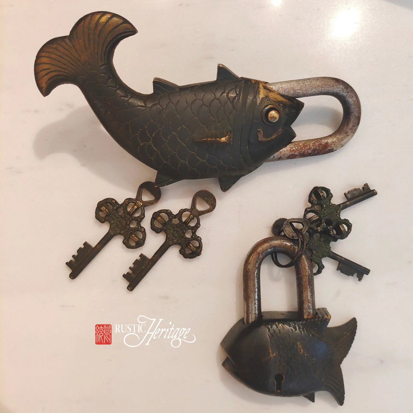Ancient Style Fish Padlock