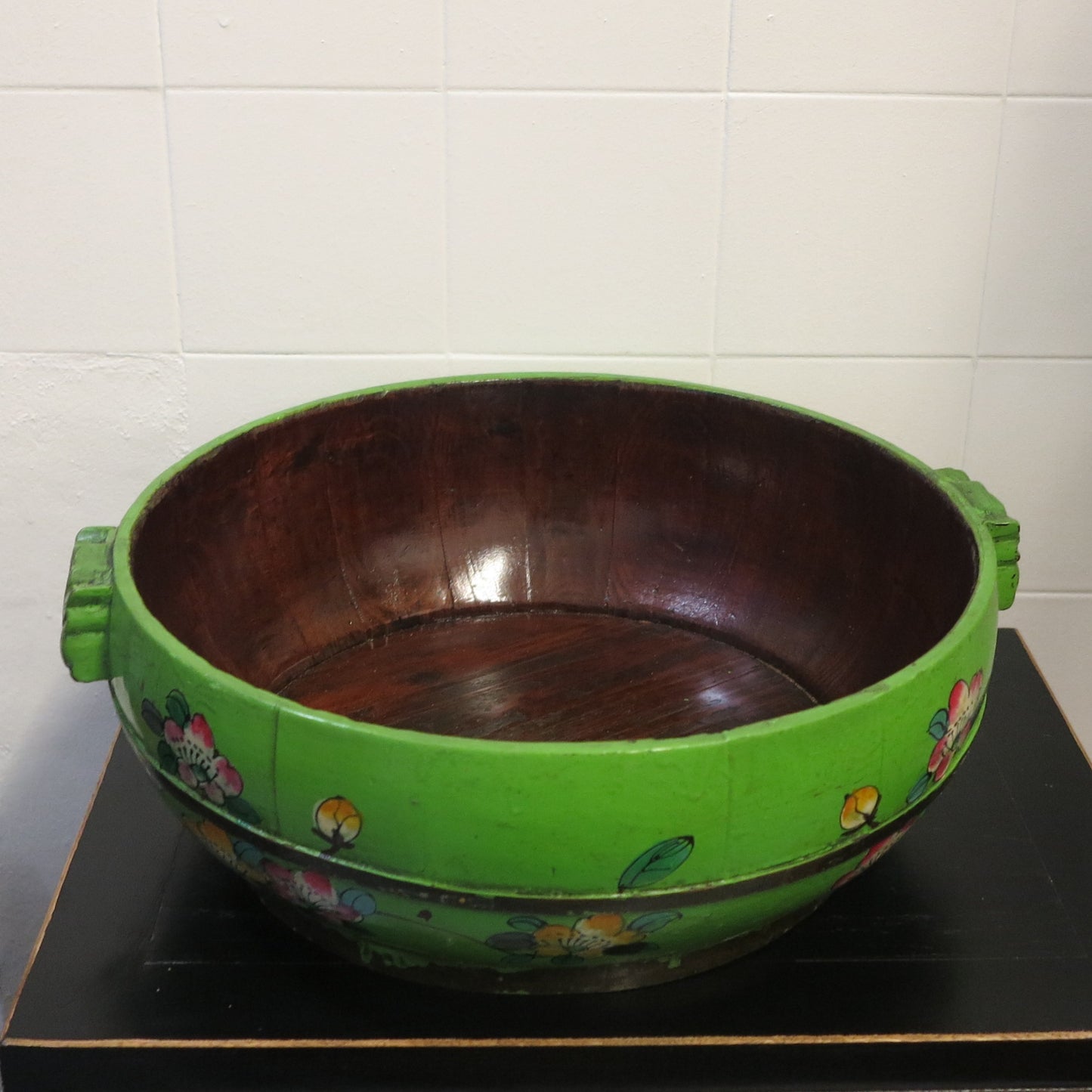 Hand-painted Rice Bucket with Cover