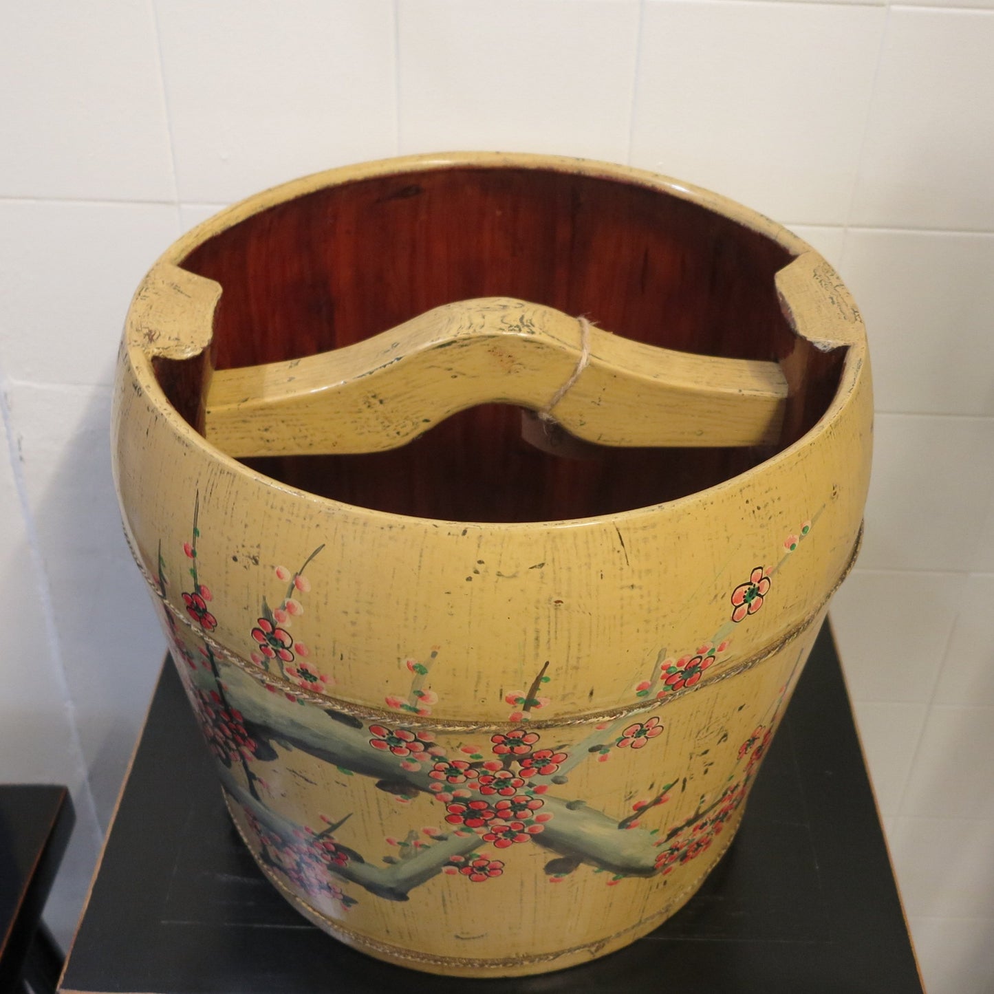 Hand-painted Bucket with Handle