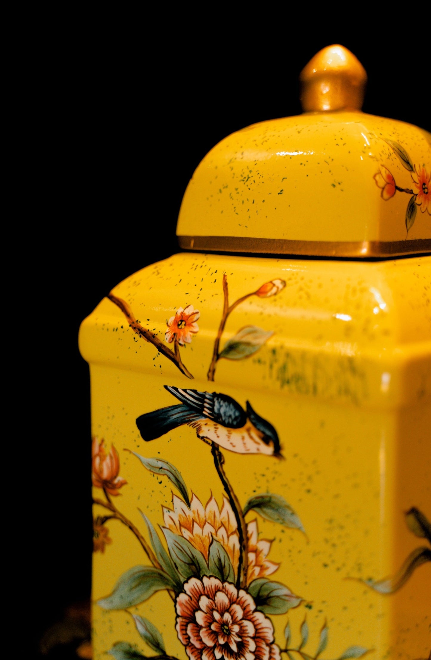 Yellow Oriole Canister (Set of 2)